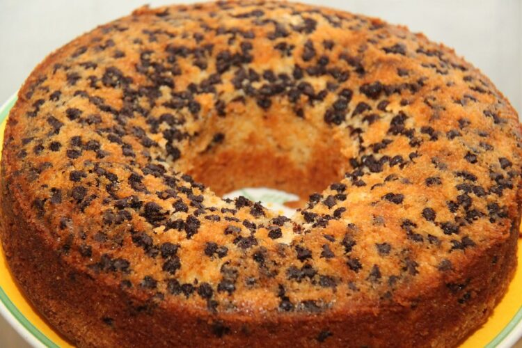 Bizcocho con pepitas de chocolate